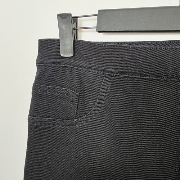 Spanx Black Skinny Stretchy High Rise Sleek Versatile Jean-ish Pants Size Large - Picture 2 of 7